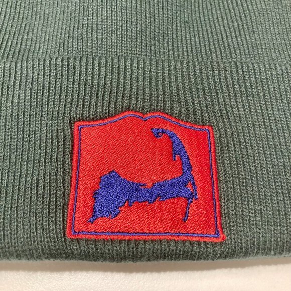NWOT Hunter Green Cape Cod Knit Beanie - Picture 3 of 6